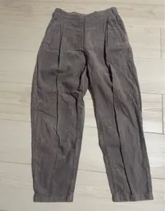 アースミュージックアンドエコロジー　コーデュロイ イージーパンツ S グレー