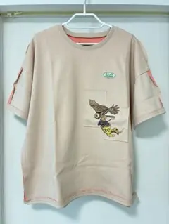 Left Alone 刺繍 Tシャツ ビッグシルエット