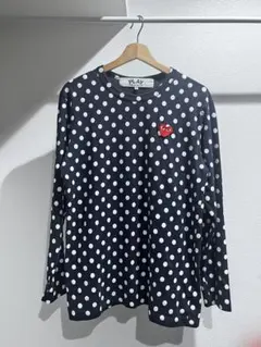 COMME des GARCONS ブラックドット柄長袖Tシャツ SロンT COMME des GARCONS ブラックドット柄長袖Tシャツ SロンT - メルカリ