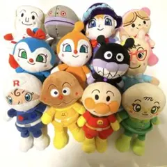 アンパンマン ぬいぐるみ 12体セット+オーボール