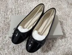 【美品】ODETTE E ODILE ブラックバレエシューズ 23.5cm 箱有