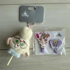ズートピア　ぬいぐるみキーチェーン、ヘアクリップセット