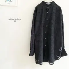 SIM 幻の一枚 タイ製 レーヨン 花柄刺繍 長袖シャツ 超希少 入手困難 