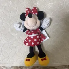 【新品】ディズニー ミニー 肩のせぬいぐるみ マスコット クリップ タグ付き