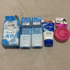 GATSBY 化粧水　ペーパー洗顔　ヘアワックス　洗顔料　詰め合わせ
