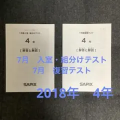 ㉔c 書き込み処理済み　SAPIX サピックス　SAPIX 4年 年間テスト sapix4_kumiwake1_24.jpg