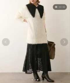 ラブティックボンボン ドットフロッキーティアードスカート - メルカリ