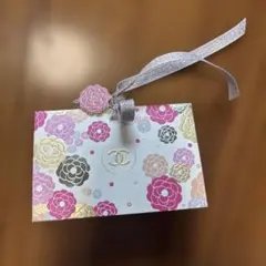 CHANEL 花柄チャーム付きショッパー