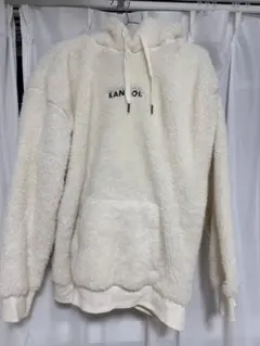 KANGOL フリースパーカー クリーム色