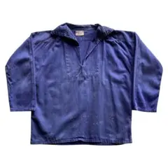 〜70s フレンチ ヴィンテージ フィッシャーマンシャツ スモック ユーロ 古着