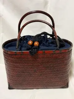 khadi and co カディアンドコー ナチュラル素材 巾着袋 タッセル付き