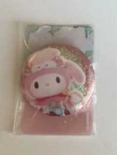 クエワン　缶バッジ　マイメロ