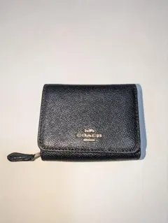 【COACH】ブラック 三つ折財布