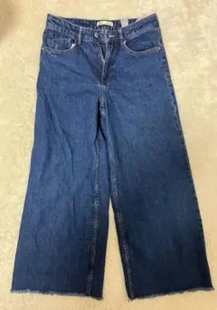 ZARA trf collection フレアデニム カットオフ ダメージ加工