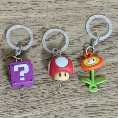 スーパーマリオ つながリングチャーム 　3点セット