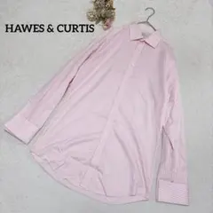 【HAWES & CURTIS】メンズストライプシャツ ピンク キレイめ 仕事