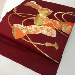 名古屋帯☆太鼓柄刺繍