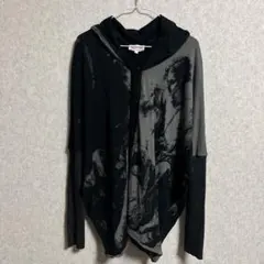 ⭐️「最終値下げ」⭐️FUGA カーディガン スモークプリント ブラック