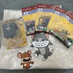 トムとジェリー 1番くじ　フィギュア　ステッカー　トートバック　6点セット