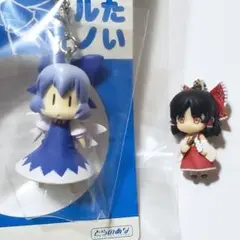 東方ソフビミニ 01 あたいチルノ 大沖　ねんどろいどぷらすチャーム 博麗霊夢