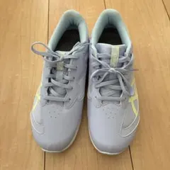 ASICS 薄紫 スニーカー 24.0 cm レーザービーム
