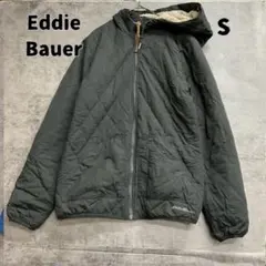 エディーバウアー 中綿ジャケット 黒 フード付き フルジップ 防寒【7841】