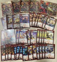 旧枠　赤単我我我デッキ　歴戦スリーブ付きのサムネイル