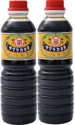 鹿児島の甘い醤油　サクラカネヨ甘露500ml２本セットのサムネイル