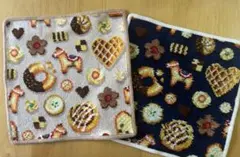 フェイラー　新品未使用ハンカチ　フィーカタイム　2枚　B品スタンプ有