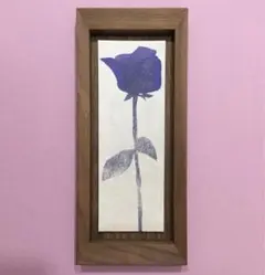 絵画・額縁・モチズキ モッチ モッチ・青い花Ⅱ・オブジェ・美術品・インテリア