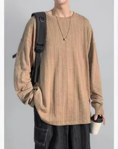 新品　Poperdision メンズ 長袖 Tシャツ ビッグシルエット　Lサイズのサムネイル