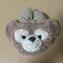 ShellieMay クマの顔ポーチ ベージュ