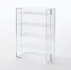 無印良品　アクリルネックレス・ピアスケース・見開きタイプ