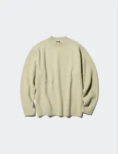 UNIQLO スフレヤーンクルーネックセーター ライトグリーン　Mサイズ