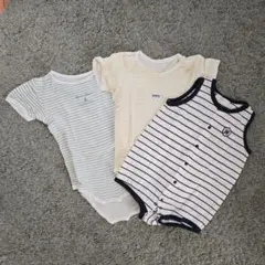 半袖ロンパース サイズ80 3枚セット