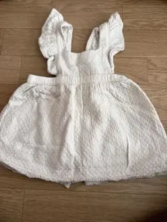 ZARA ホワイト フリル付き ワンピース 80cm