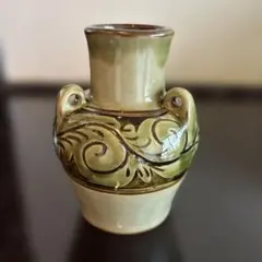 陶器製 花瓶 徳利型 縄付き 伝統工芸　花器　陶芸　美術品　遺品整理　オブジェ 陶器製 花瓶 徳利型 縄付き 伝統工芸 花器 陶芸 美術品 遺品整理