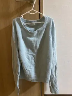 SLOBE IÉNA 水色 長袖ニットセーター