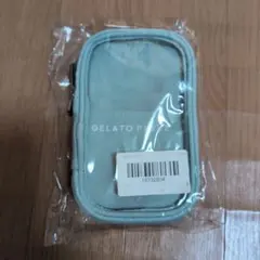 ジェラートピケ キャリーポーチ グリーン