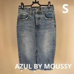 AZUL BY MOUSSY タイトスカート　デニム　スリット入