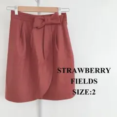 【美品】 STRAWBERRY-FIELDS レディース ミニスカート リボンのサムネイル