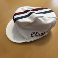 L'Eroica サイクルキャップ ホワイト✖️ストライプ(新品)サイズフリーのサムネイル