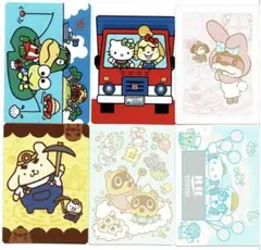 あつまれどうぶつの森　サンリオコラボ　シール　全６種