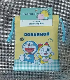 ドラえもん ミニ巾着 ドラミちゃん ギンガムチェック柄