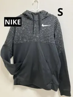 Nike パーカー グレー/ブラック　S ドライフィット裏起毛