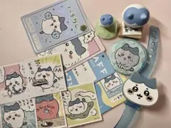 ちいかわ ハチワレ グッズ まとめ売り 缶バッジ フィギュア カード シール