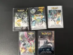 ポケモン　初音ミク　ららぽーと東京ベイ限定　クリアカード　全5種フルコンプ未開封