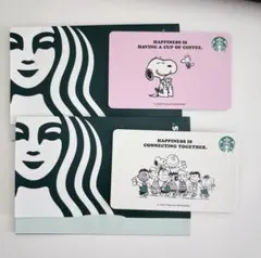 スターバックス×ピーナッツ スターバックスカード 2種2枚組