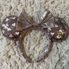 ミニーマウス風スパンコールカチューシャ