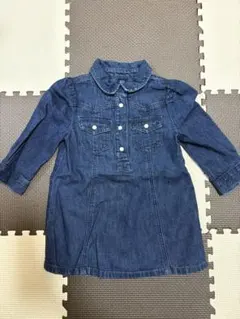 【新品未使用】BabyGAPデニムワンピース80cm